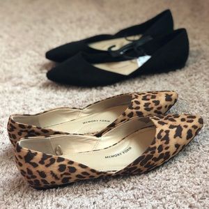 Leopard Print Memory Foam Flats